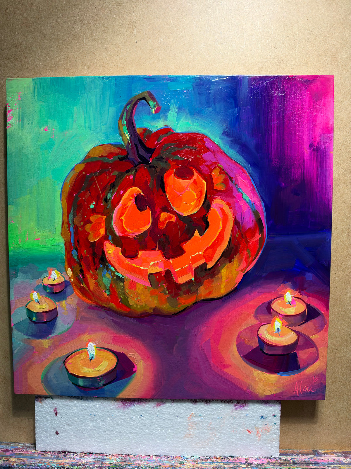 Marisa the Jack O’ Lantern - Original Oil Painting