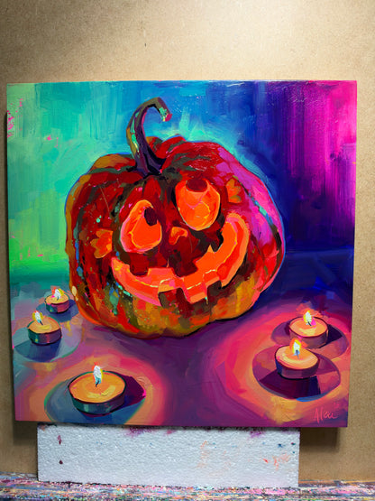 Marisa the Jack O’ Lantern - Original Oil Painting