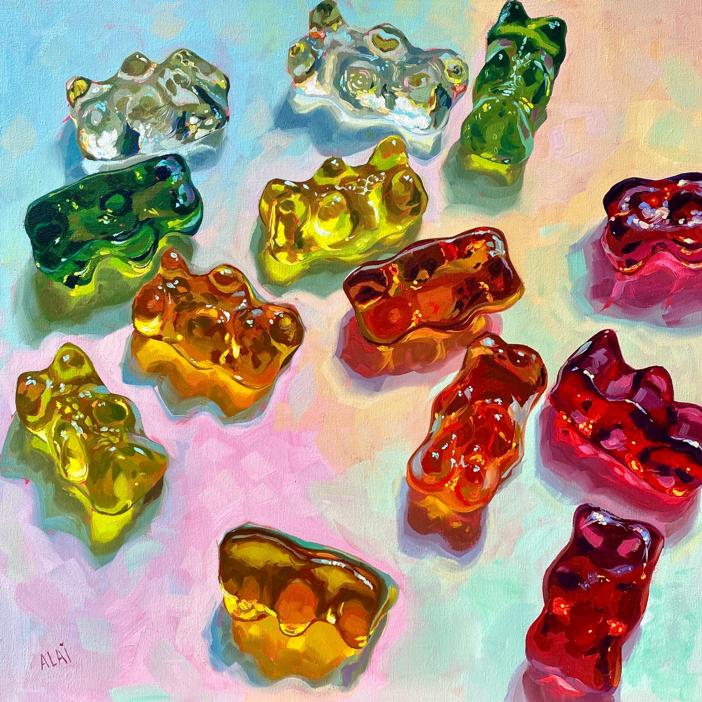 Gummy Bears In Scale - Fine Art Print
