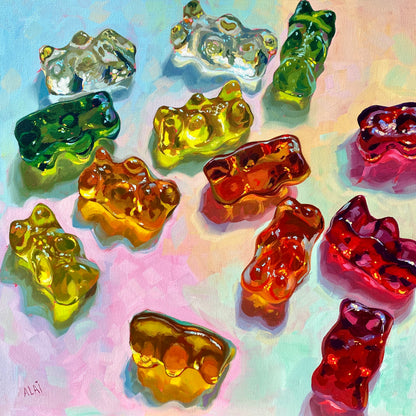Gummy Bears In Scale - Fine Art Print