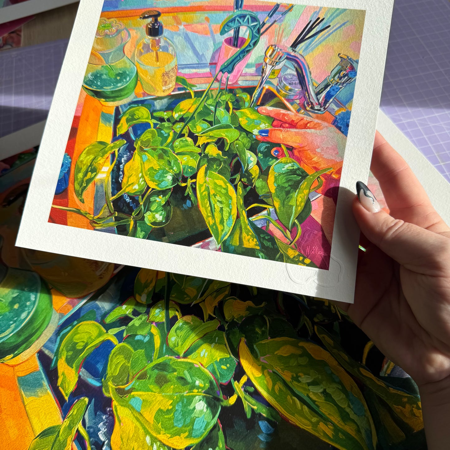 Plant In Studio Sink - Fine Art Print