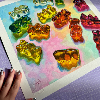 Gummy Bears In Scale - Fine Art Print