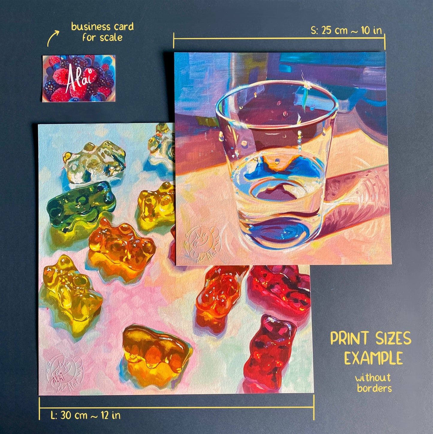 Paquete de seis paquetes: impresiones de pintura al óleo + juego de pegatinas