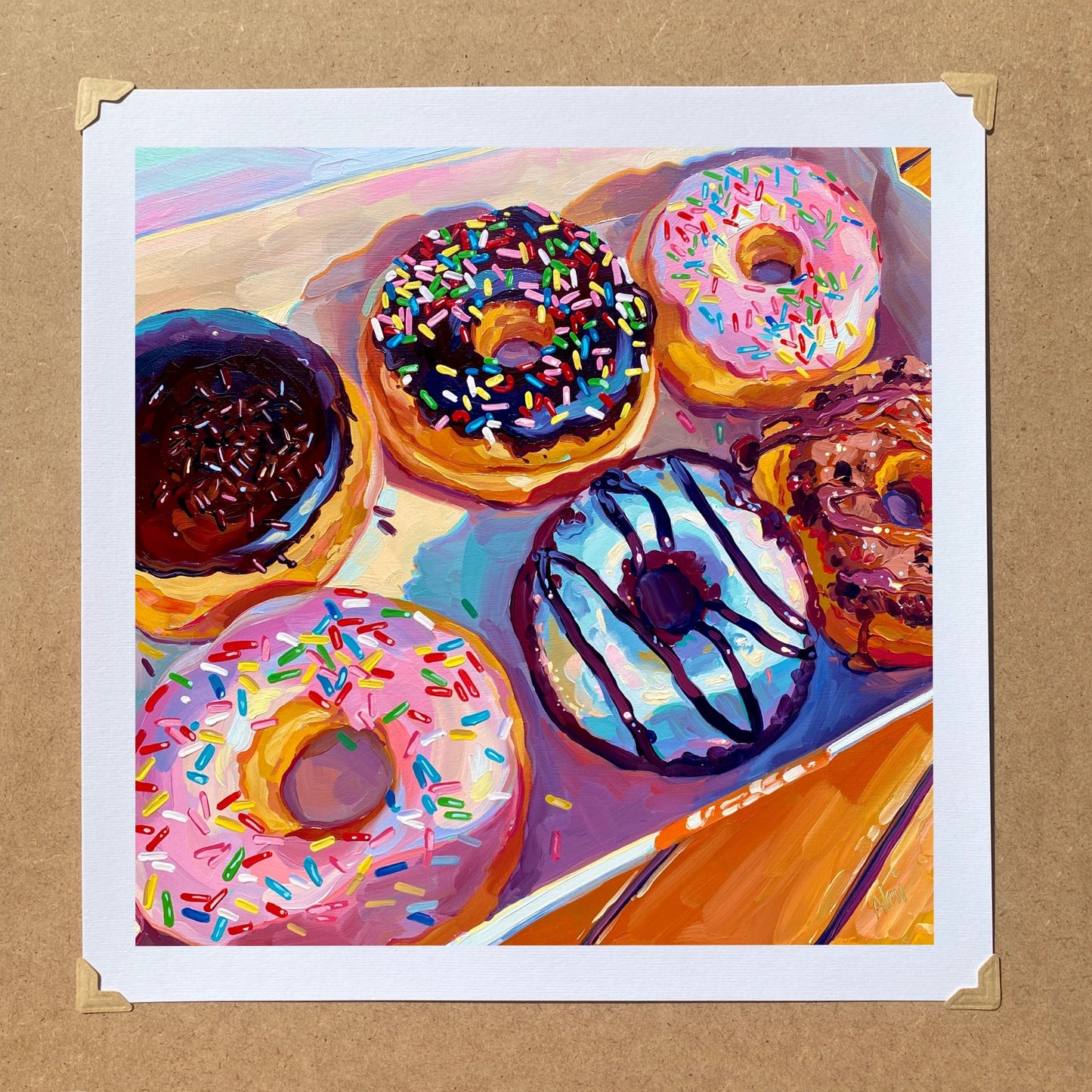 Six Pack Bundle - Oil painting Prints + Sticker Set