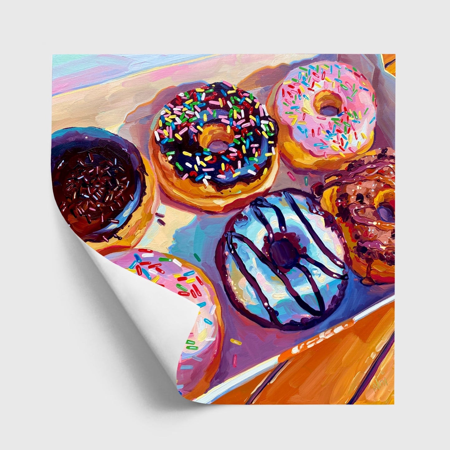 Six Pack Bundle - Oil painting Prints + Sticker Set