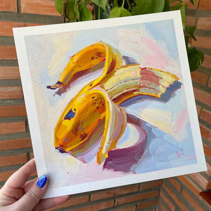 Plátano - Impresión de pintura al óleo