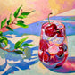 Cherry drink - Original Oil Painting