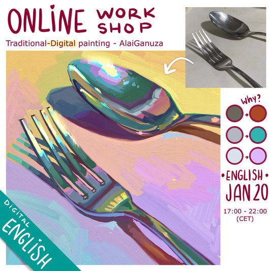 English Online Workshop - Digital Painting - JAN 20
