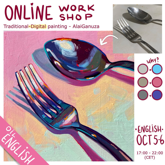 English Online workshop - Oil Painting - OCT 5-6