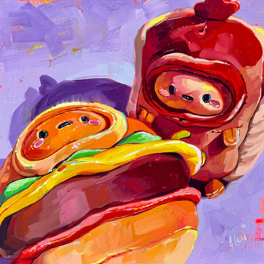 Tayto accident II - Original Oil Painting