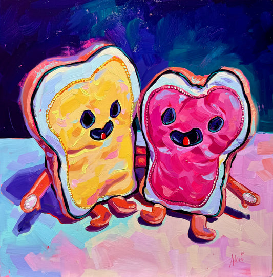 PBJ Friends - Original Oil Painting