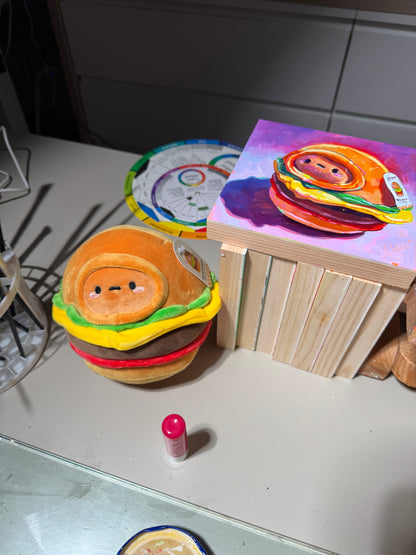 Potato burger - Original Oil Painting