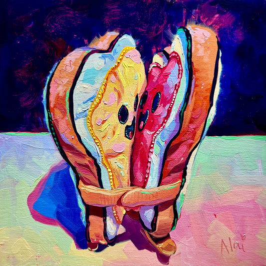 PBJ Hug - Original Oil Painting