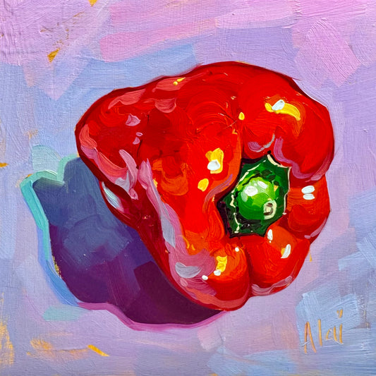 Red pepper - Original Oil Painting