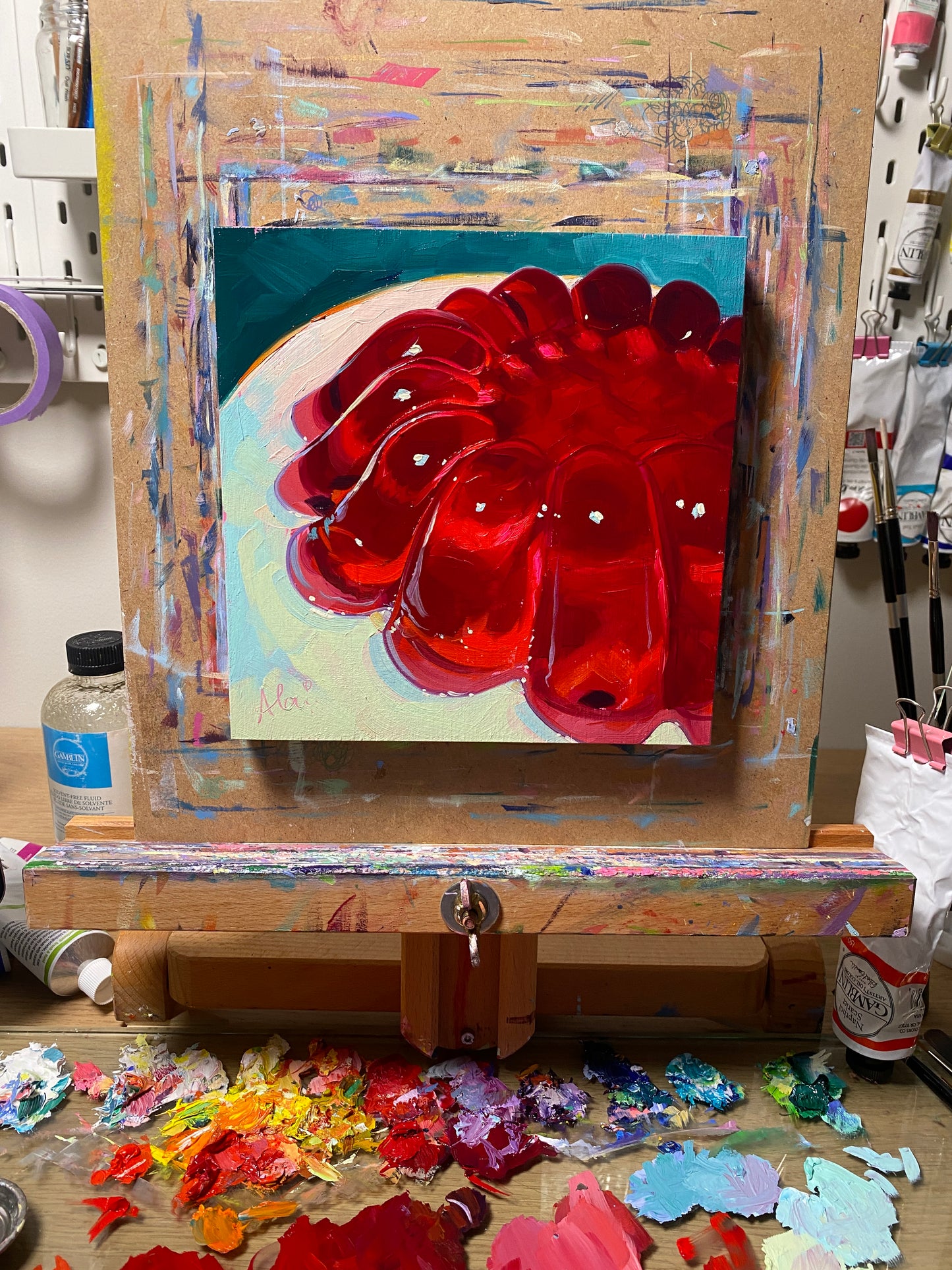 Jalea Roja - Pintura al óleo original