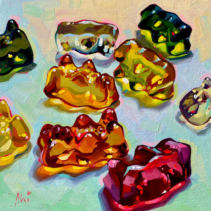 Haribo rainbow - Original Oil Painting