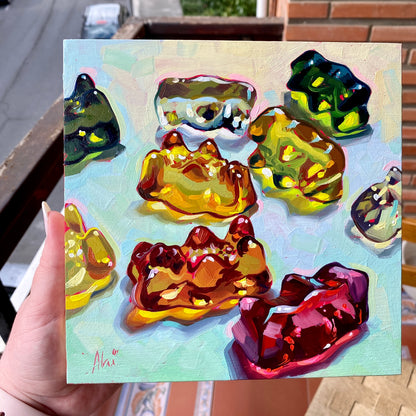 Haribo rainbow - Original Oil Painting