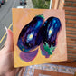 Eggplant couple - Original Oil Painting