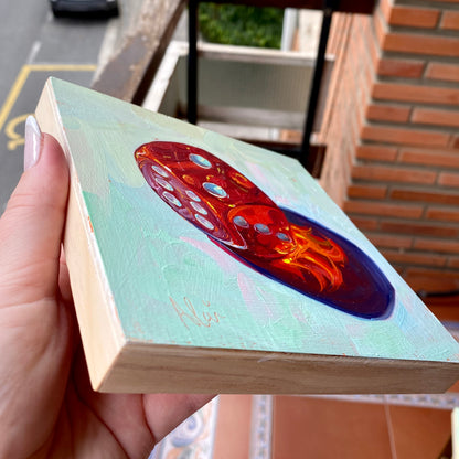 Fire dice - Original Oil Painting