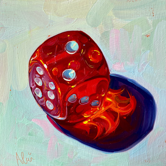 Fire dice - Original Oil Painting