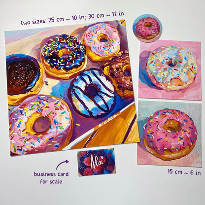 Six Pack Bundle - Oil painting Prints + Sticker Set