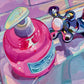 Sink and pink soap - Original Oil Painting