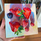 Strawberries and berries - Original Oil Painting