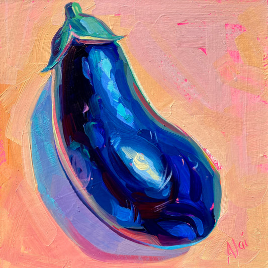 Eggplant - Original Oil Painting