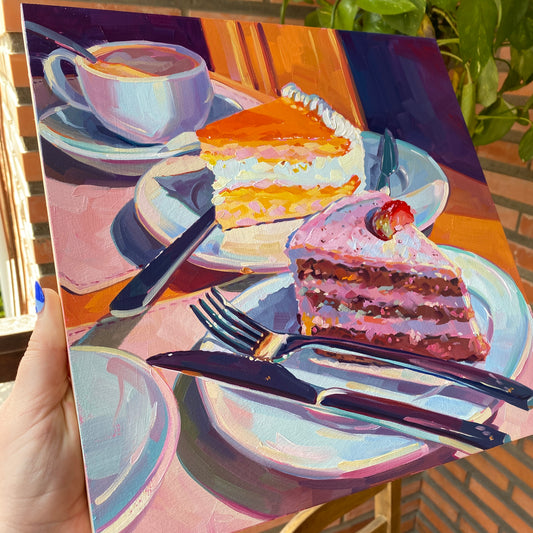 Cake for two - Original Oil Painting