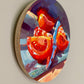 Tomato slices and knife - Original Oil Painting