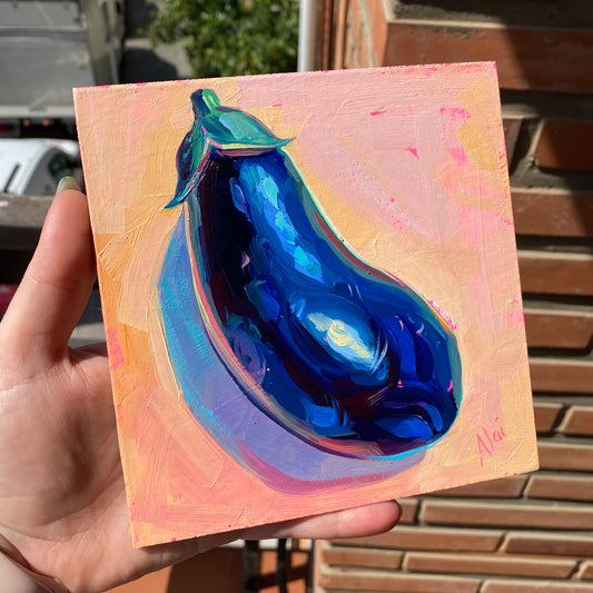 Eggplant - Original Oil Painting