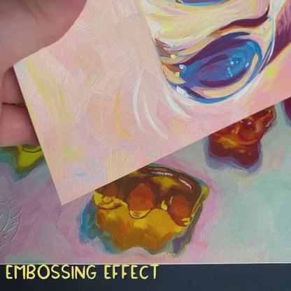 Iridescent tea - Oil painting Print