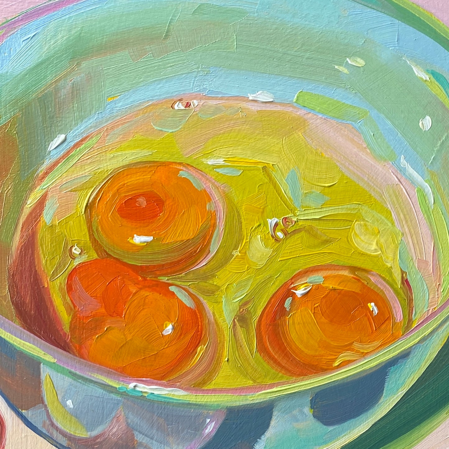 A punto de revolver huevos Pintura al óleo