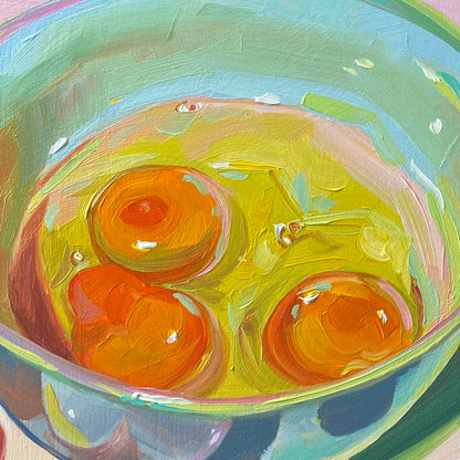 A punto de revolver huevos Pintura al óleo