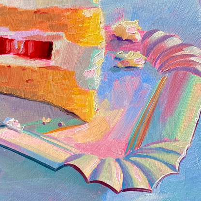 Cuadro al Óleo Tarta de Fresa II