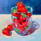 Eau de strawberries - Oil painting Print
