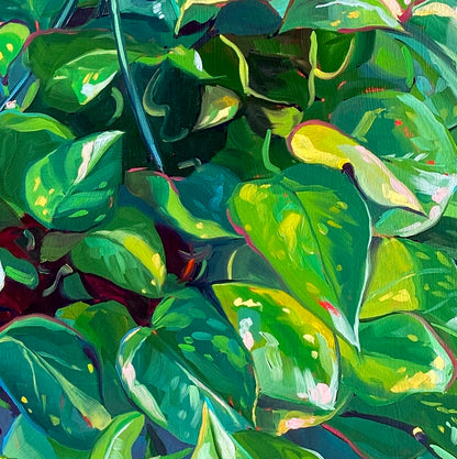 Green dreams - Pintura Original al Óleo