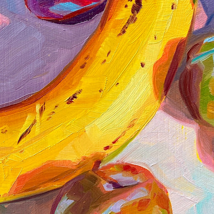 Pintura al óleo de mezcla de frutas