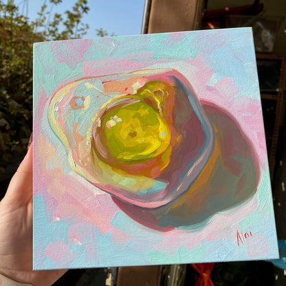 Sweet Life: Egg - Original Oil Painting - Gummy Candy Art - 8 inches