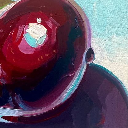 Pintura al óleo de cerezas sexy