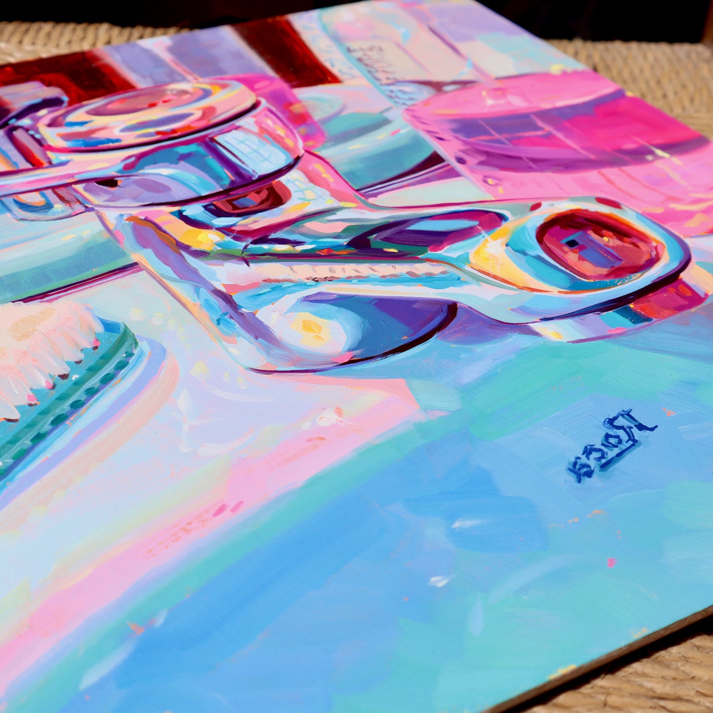 Grifo de baño IV Pintura al Óleo