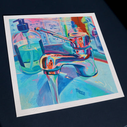 Bath Tap III - Oil painting Print