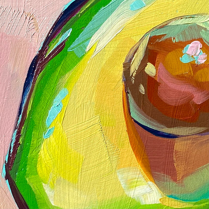 Pintura al óleo de aguacate
