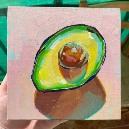 Pintura al óleo de aguacate