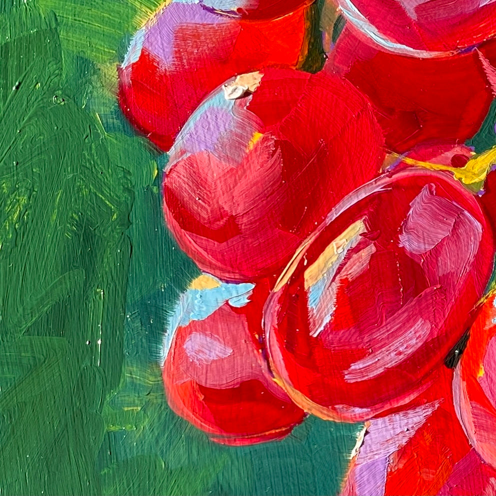 Pintura Al Óleo De Uvas