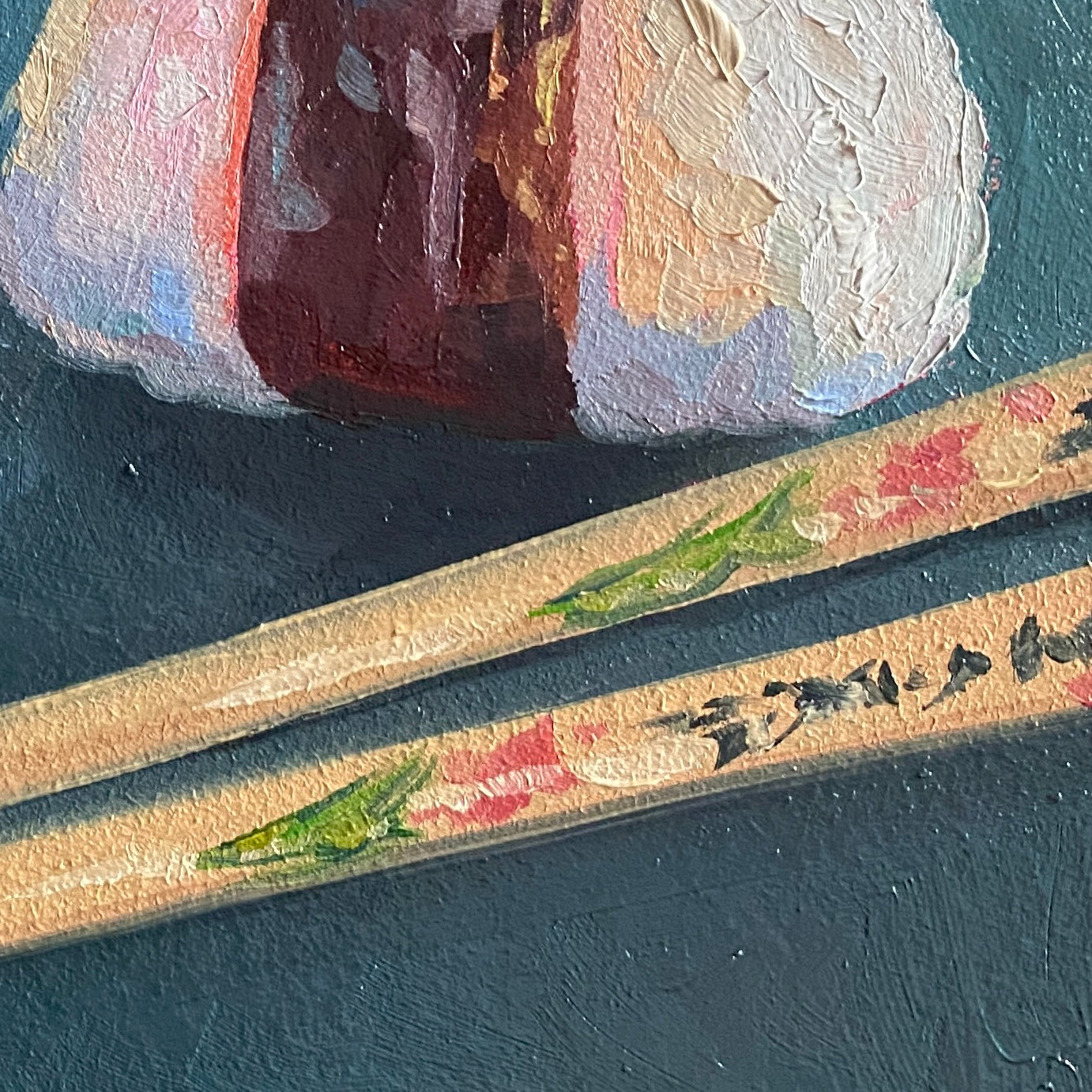 Onigiri/Bolas de arroz Pintura al óleo