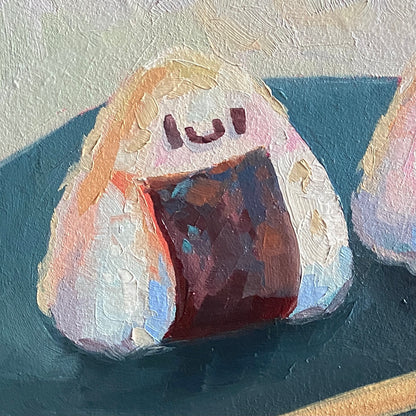 Onigiri/Bolas de arroz Pintura al óleo
