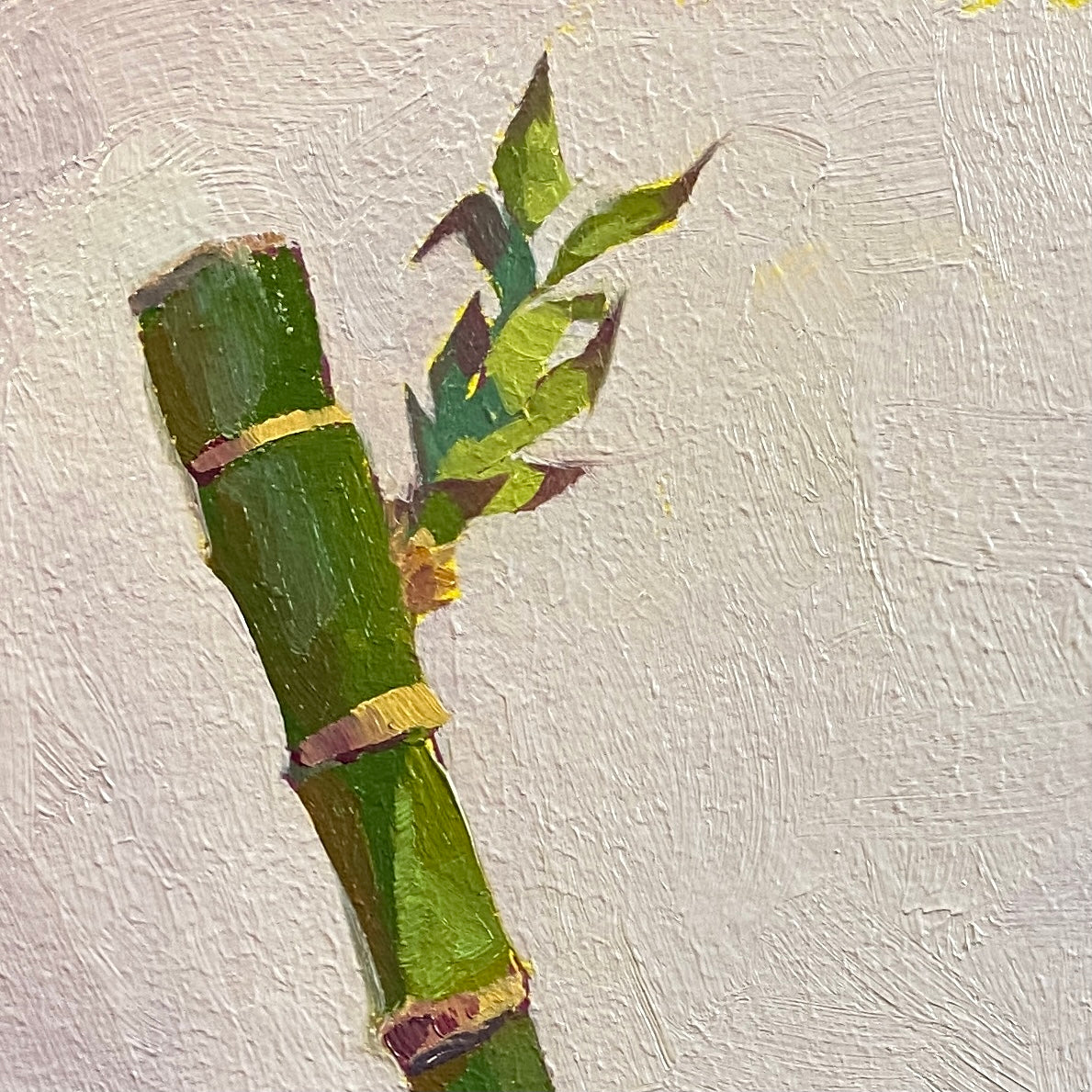 Bambú en un frasco Pintura al óleo