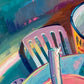 Kitchen Sink VIII - Pink and Teal - Pintura Original al Óleo