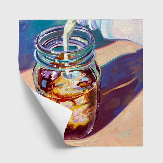 Café en tarro Masson - Impresión de pintura al óleo